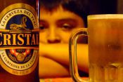 Yo en un bar