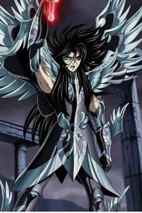 hades al meterle la espada a seiya