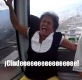 La Sra. Gloria del metro-cable de Medellin, también conocida como "¡GONORREA HIJOEPUTA!