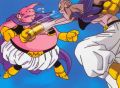 Majin Boo Pura Maldad peleando con Majin Boo bueno.