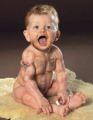 Mad Max cuando era un bebé recién nacido.