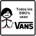 Vans, marca que les encanta a los emos...bueno, eso, y cortarse las venas.