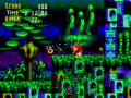 De noche en estos jardines botánicos se llena de bichos, y con tantos hierbajos y pastizales era obvio que Charmy iba a ponerse a chupar polen... y así de divertido y contento se puso Knuckles ¬¬